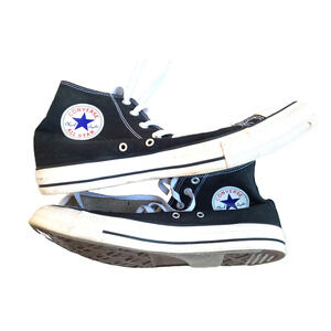 Converse Chuck Taylor M9160 White Black All Star High Top Sneaker Shoes Size 12